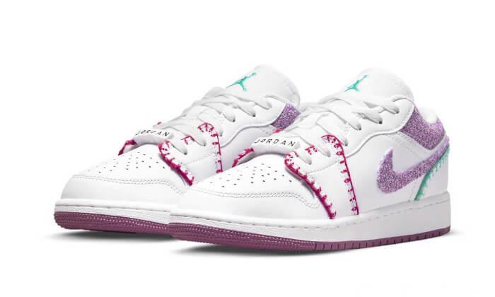 Air Jordan 1 Low White Light Bordeaux - NEWTREATS - SNEAKERS STORE