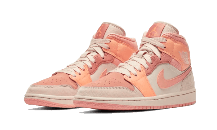 Air Jordan 1 Mid Apricot Orange - NEWTREATS - SNEAKERS STORE