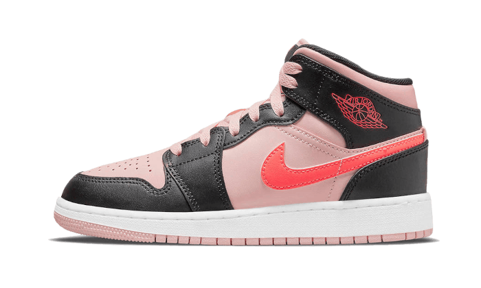 Air Jordan 1 Mid Black Pink Crimson - NEWTREATS - SNEAKERS STORE