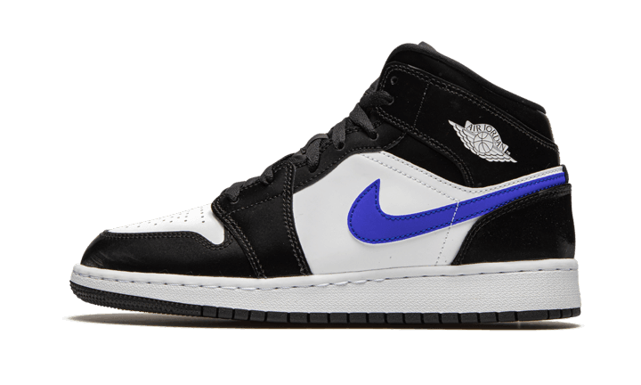 Air Jordan 1 Mid Black Racer Blue White - NEWTREATS - SNEAKERS STORE