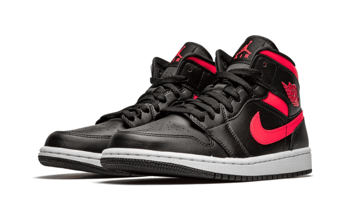 Air Jordan 1 Mid Black Siren Red - NEWTREATS - SNEAKERS STORE