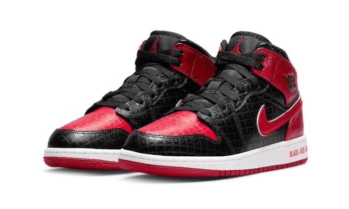 Air Jordan 1 Mid Bred Text - NEWTREATS - SNEAKERS STORE