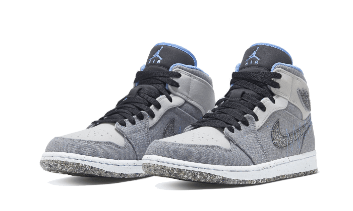 Air Jordan 1 Mid Crater Grey University Blue - NEWTREATS - SNEAKERS STORE