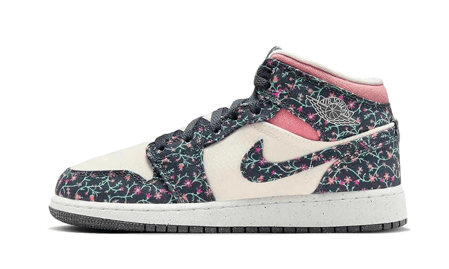 Air Jordan 1 Mid Floral Canvas - NEWTREATS - SNEAKERS STORE