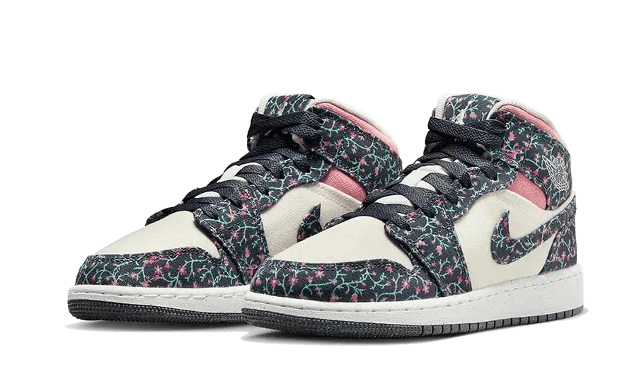 Air Jordan 1 Mid Floral Canvas - NEWTREATS - SNEAKERS STORE