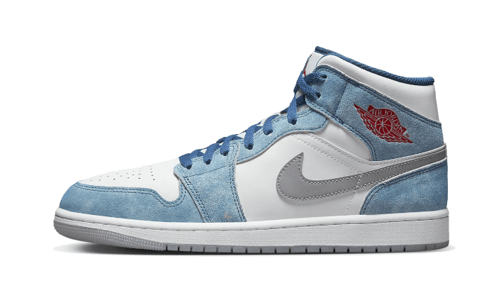 Air Jordan 1 Mid French Blue Fire Red - NEWTREATS - SNEAKERS STORE