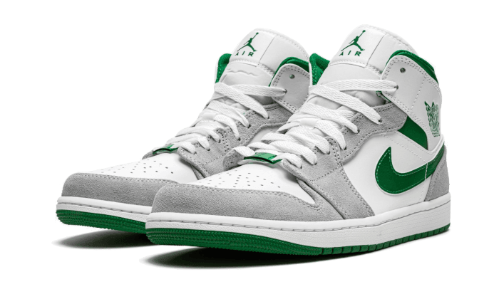 Air Jordan 1 Mid Grey Green - NEWTREATS - SNEAKERS STORE