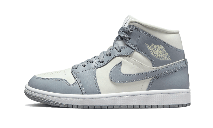 Air Jordan 1 Mid Grey Sail - NEWTREATS - SNEAKERS STORE