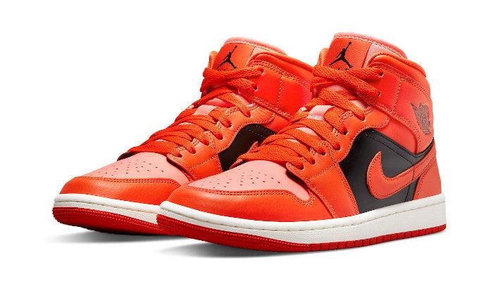 Air Jordan 1 Mid Orange Black - NEWTREATS - SNEAKERS STORE