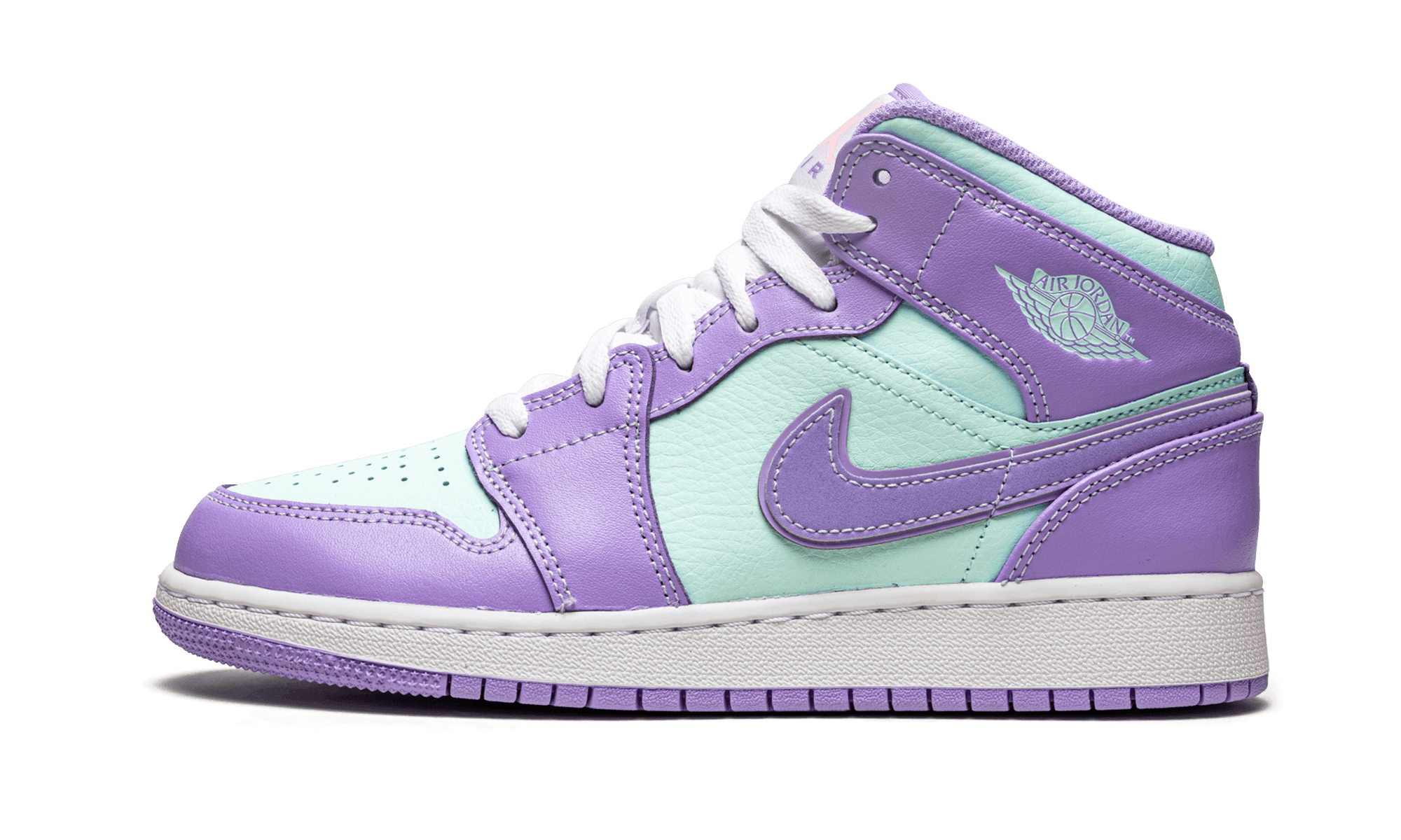 Air Jordan 1 Mid Purple Aqua - NEWTREATS - SNEAKERS STORE