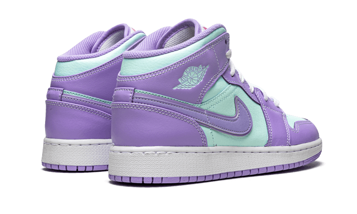 Air Jordan 1 Mid Purple Aqua - NEWTREATS - SNEAKERS STORE