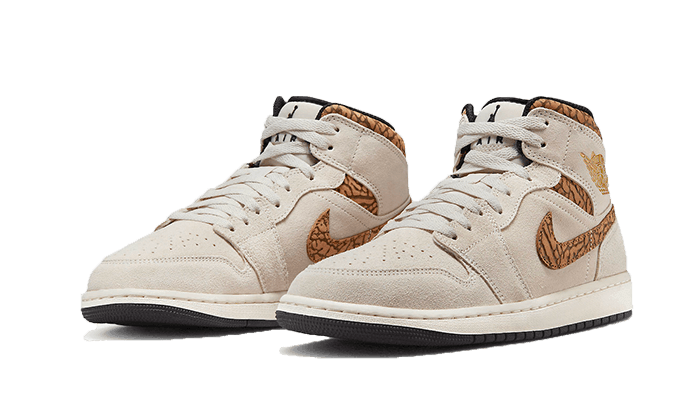 Air Jordan 1 Mid SE Brown Elephant - NEWTREATS - SNEAKERS STORE