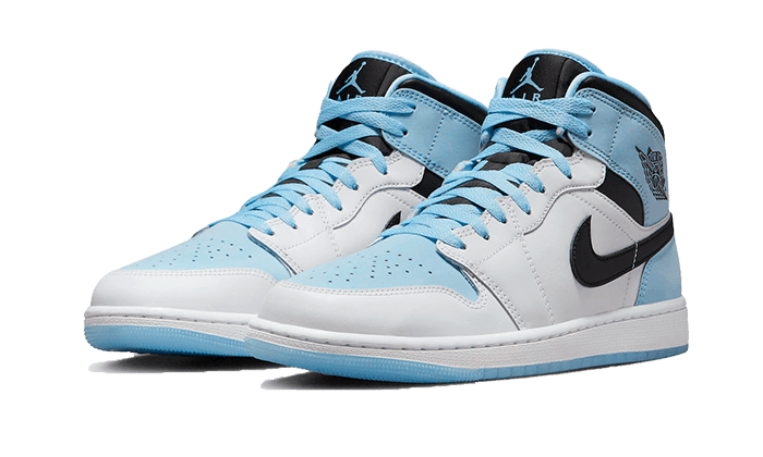 Air Jordan 1 Mid SE Ice Blue Black - NEWTREATS - SNEAKERS STORE