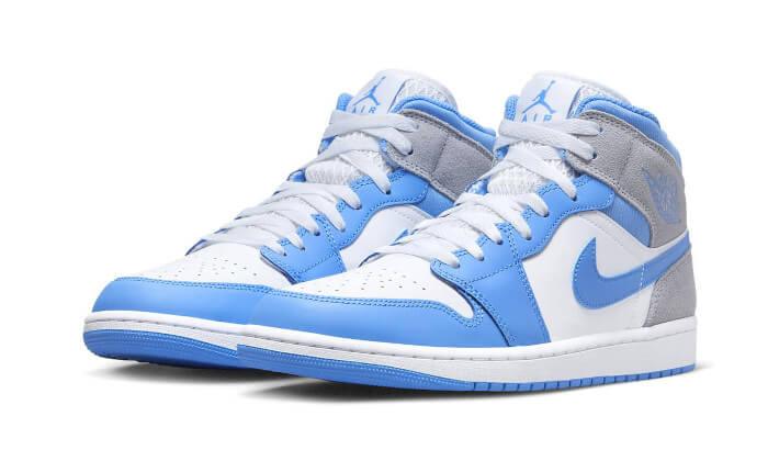 Air Jordan 1 Mid University Blue Grey - NEWTREATS - SNEAKERS STORE