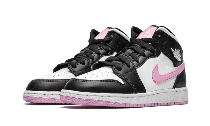 Air Jordan 1 Mid White Black Light Arctic Pink - NEWTREATS - SNEAKERS STORE