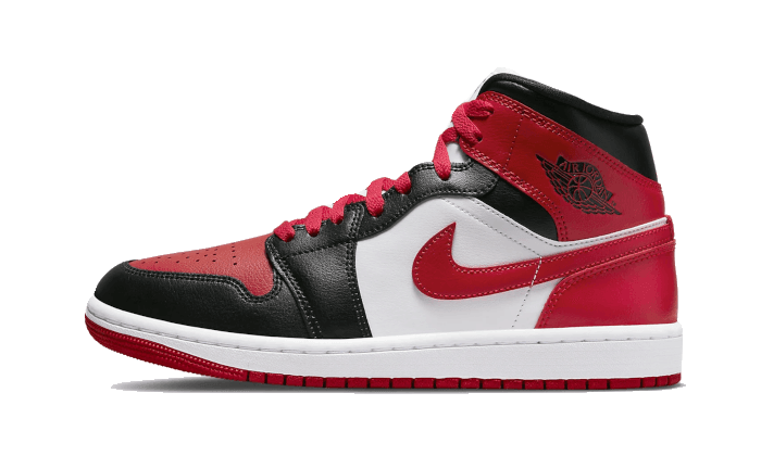 Air Jordan 1 Mid White Bred Toe - NEWTREATS - SNEAKERS STORE