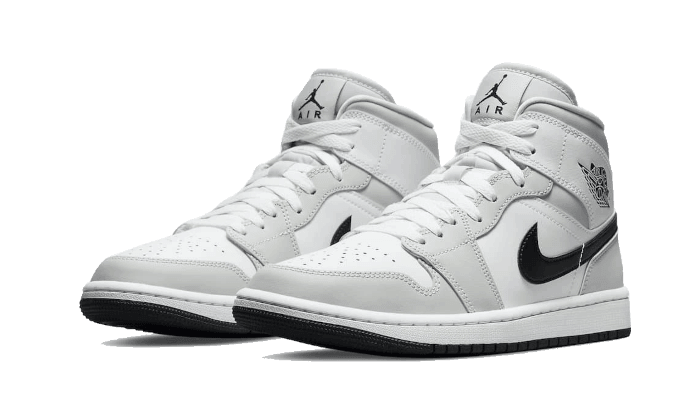 Air Jordan 1 Mid White Light Smoke Grey - NEWTREATS - SNEAKERS STORE