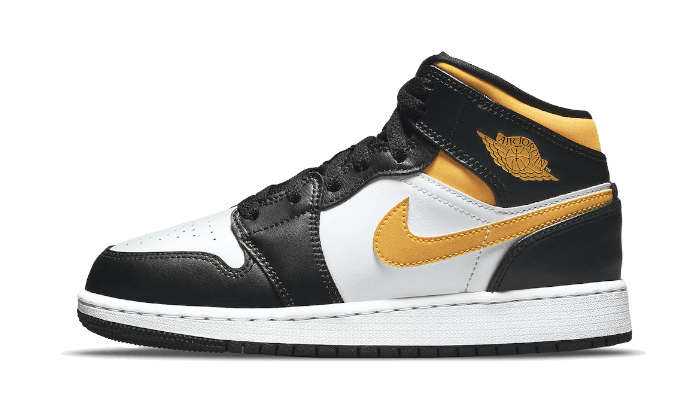 Air Jordan 1 Mid White Pollen Black - NEWTREATS - SNEAKERS STORE