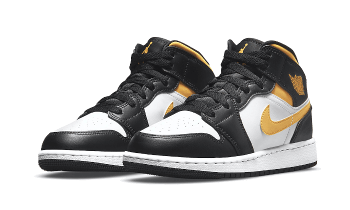 Air Jordan 1 Mid White Pollen Black - NEWTREATS - SNEAKERS STORE