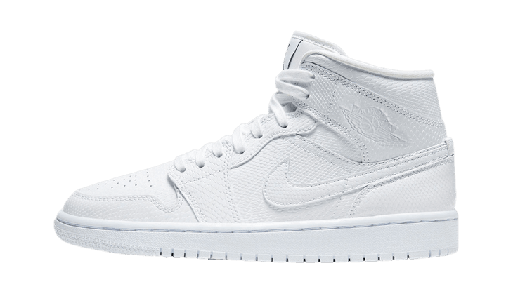 Air Jordan 1 Mid White Snakeskin - NEWTREATS - SNEAKERS STORE