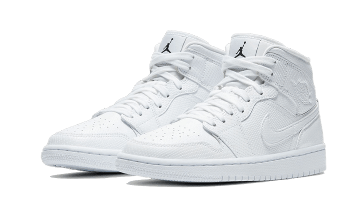 Air Jordan 1 Mid White Snakeskin - NEWTREATS - SNEAKERS STORE