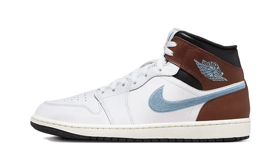 Air Jordan 1 Retro Mid SE Brown Blue Grey - NEWTREATS - SNEAKERS STORE