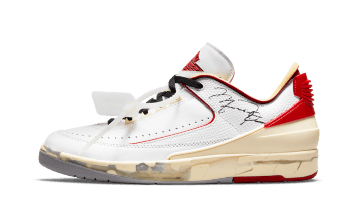 Air Jordan 2 Retro Low SP Off-White White Red - NEWTREATS - SNEAKERS STORE