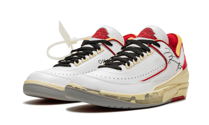 Air Jordan 2 Retro Low SP Off-White White Red - NEWTREATS - SNEAKERS STORE