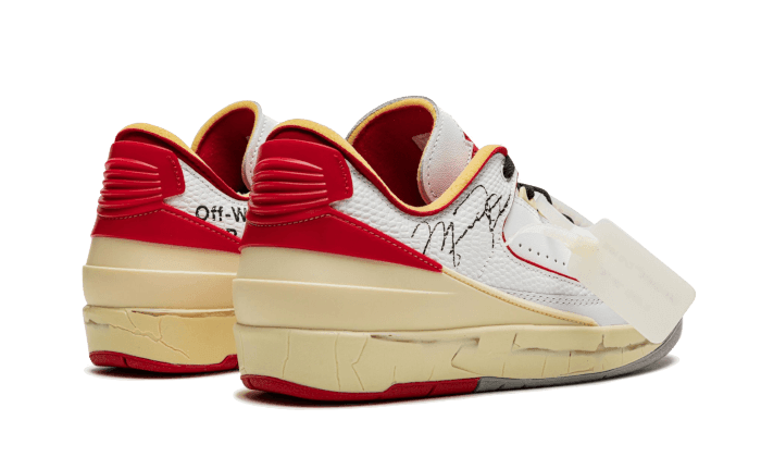 Air Jordan 2 Retro Low SP Off-White White Red - NEWTREATS - SNEAKERS STORE