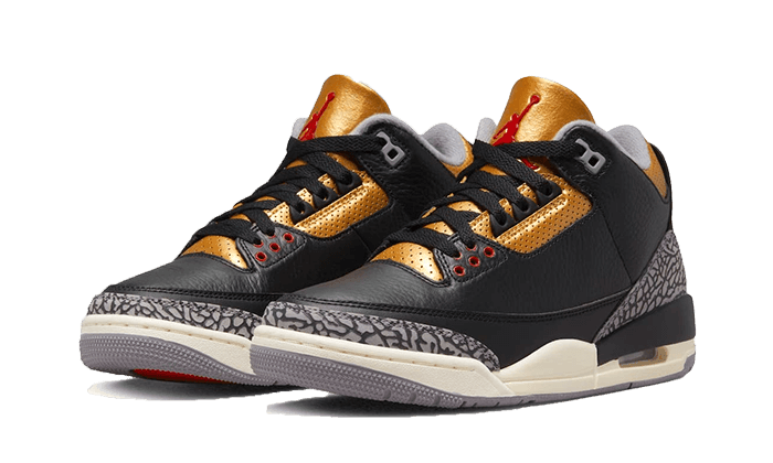 Air Jordan 3 Retro Black Cement Gold - NEWTREATS - SNEAKERS STORE