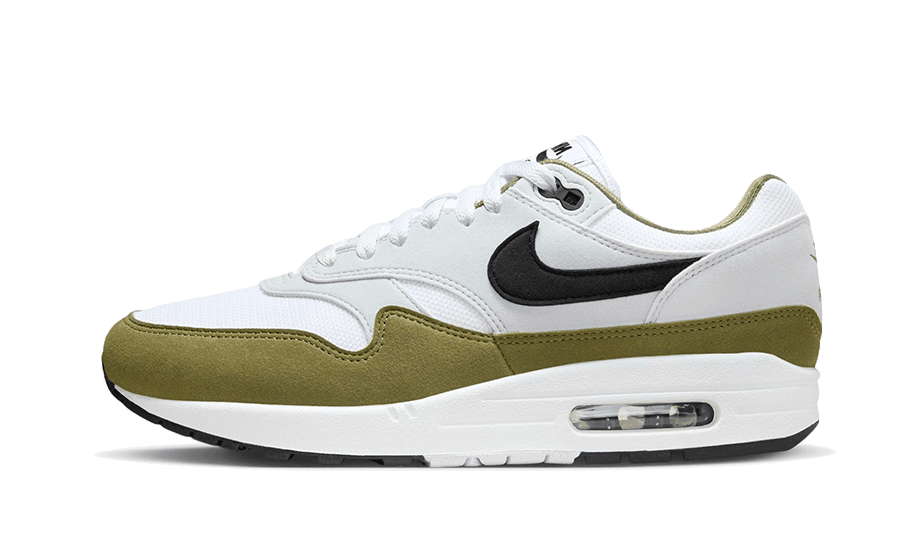 Air Max 1 White Black Medium Olive - NEWTREATS - SNEAKERS STORE