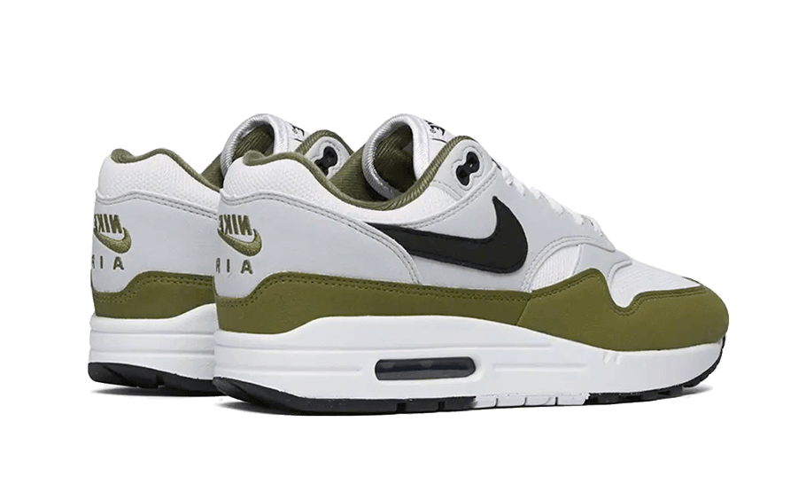 Air Max 1 White Black Medium Olive - NEWTREATS - SNEAKERS STORE