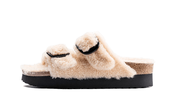 Arizona Big Buckle Shearling Teddy Eggshell - NEWTREATS - SNEAKERS STORE