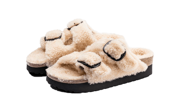 Arizona Big Buckle Shearling Teddy Eggshell - NEWTREATS - SNEAKERS STORE