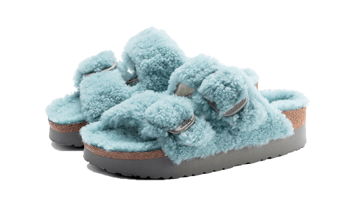 Arizona Big Buckle Shearling Teddy Faded Aqua - NEWTREATS - SNEAKERS STORE