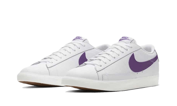 Blazer Low Leather White Purple - NEWTREATS - SNEAKERS STORE