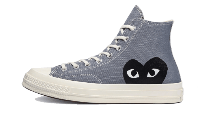 Chuck Taylor All-Star 70s Hi Comme des Garçons PLAY Steel Grey - NEWTREATS - SNEAKERS STORE