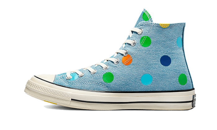 Chuck Taylor All-Star 70s Hi Golf Wang Denim Polka Dots - NEWTREATS - SNEAKERS STORE