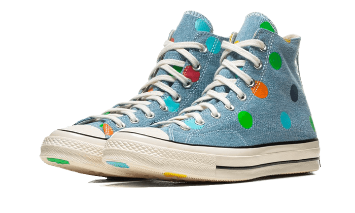 Chuck Taylor All-Star 70s Hi Golf Wang Denim Polka Dots - NEWTREATS - SNEAKERS STORE