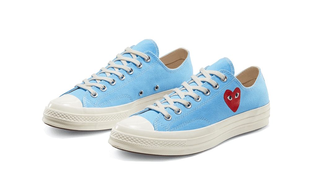 Chuck Taylor All-Star 70s Ox Comme des Garçons PLAY Bright Blue - NEWTREATS - SNEAKERS STORE