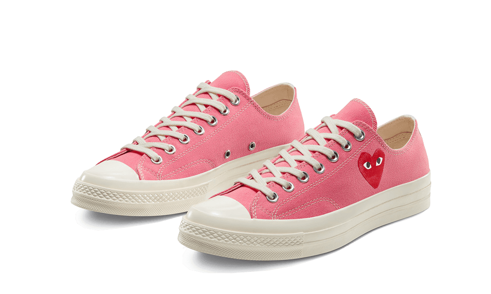 Chuck Taylor All-Star 70s Ox Comme des Garçons PLAY Bright Pink - NEWTREATS - SNEAKERS STORE