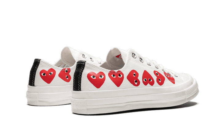 Chuck Taylor All-Star 70s Ox Comme des Garçons PLAY Multi-Heart White - NEWTREATS - SNEAKERS STORE