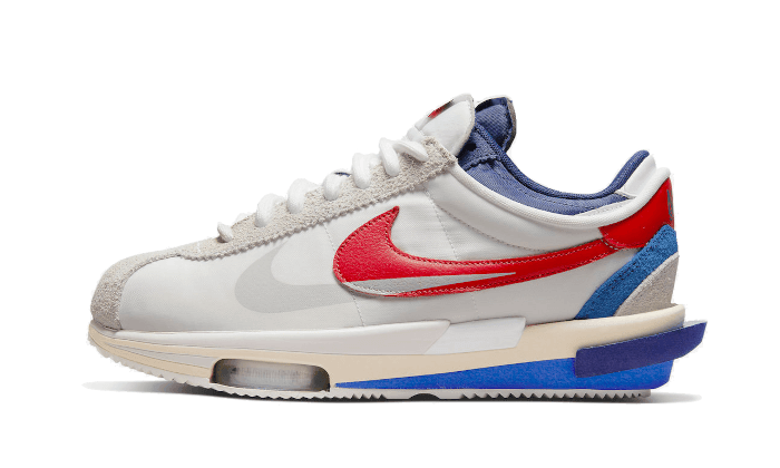 Cortez 4.0 Sacai White University Red Blue - NEWTREATS - SNEAKERS STORE