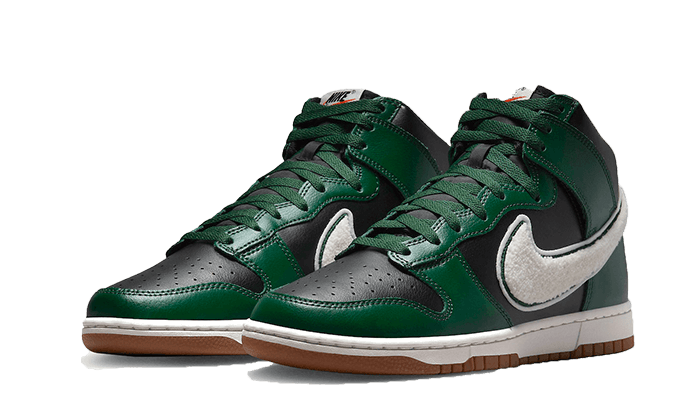 Dunk High Chenille Swoosh Black Green - NEWTREATS - SNEAKERS STORE