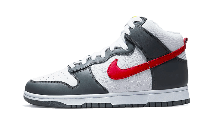 Dunk High Embossed Basketball Grey Red - NEWTREATS - SNEAKERS STORE