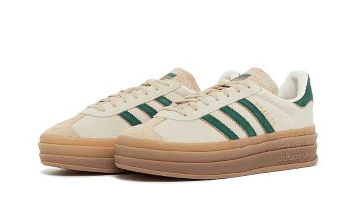 Gazelle Bold Magic Beige Collegiate Green - NEWTREATS - SNEAKERS STORE