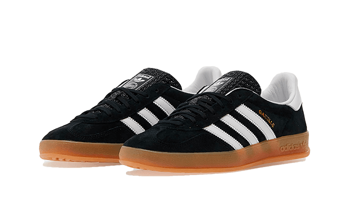 Gazelle Indoor Black White Gum - NEWTREATS - SNEAKERS STORE