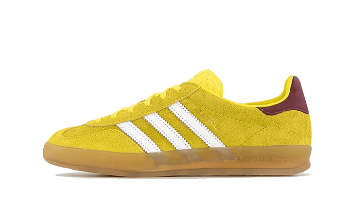 Gazelle Indoor Bright Yellow Burgundy - NEWTREATS - SNEAKERS STORE