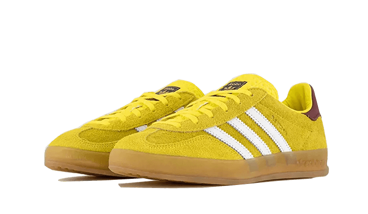 Gazelle Indoor Bright Yellow Burgundy - NEWTREATS - SNEAKERS STORE