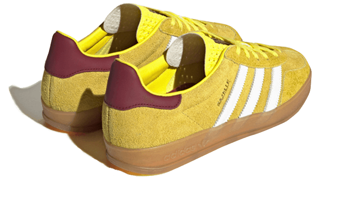 Gazelle Indoor Bright Yellow Burgundy - NEWTREATS - SNEAKERS STORE